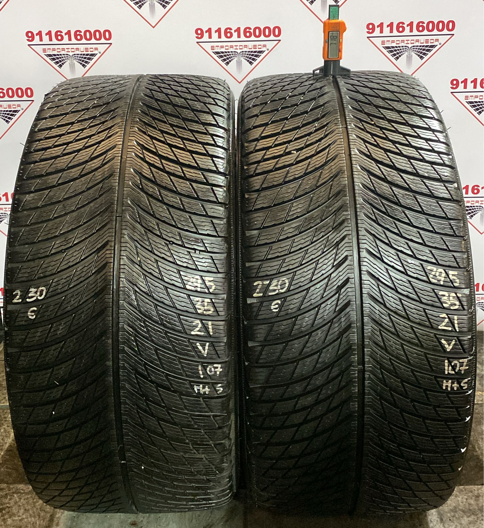 MICHELIN PILOT ALPIN USADO M+S 295/35 R21 107 V